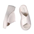 thumbnail image 1 of Lovskoo 2024 Women's Platform Wedges Sandals Open Toe Summer Ladies Slides Thick Soled Shoes Casual Slippers Beige, 1 of 7