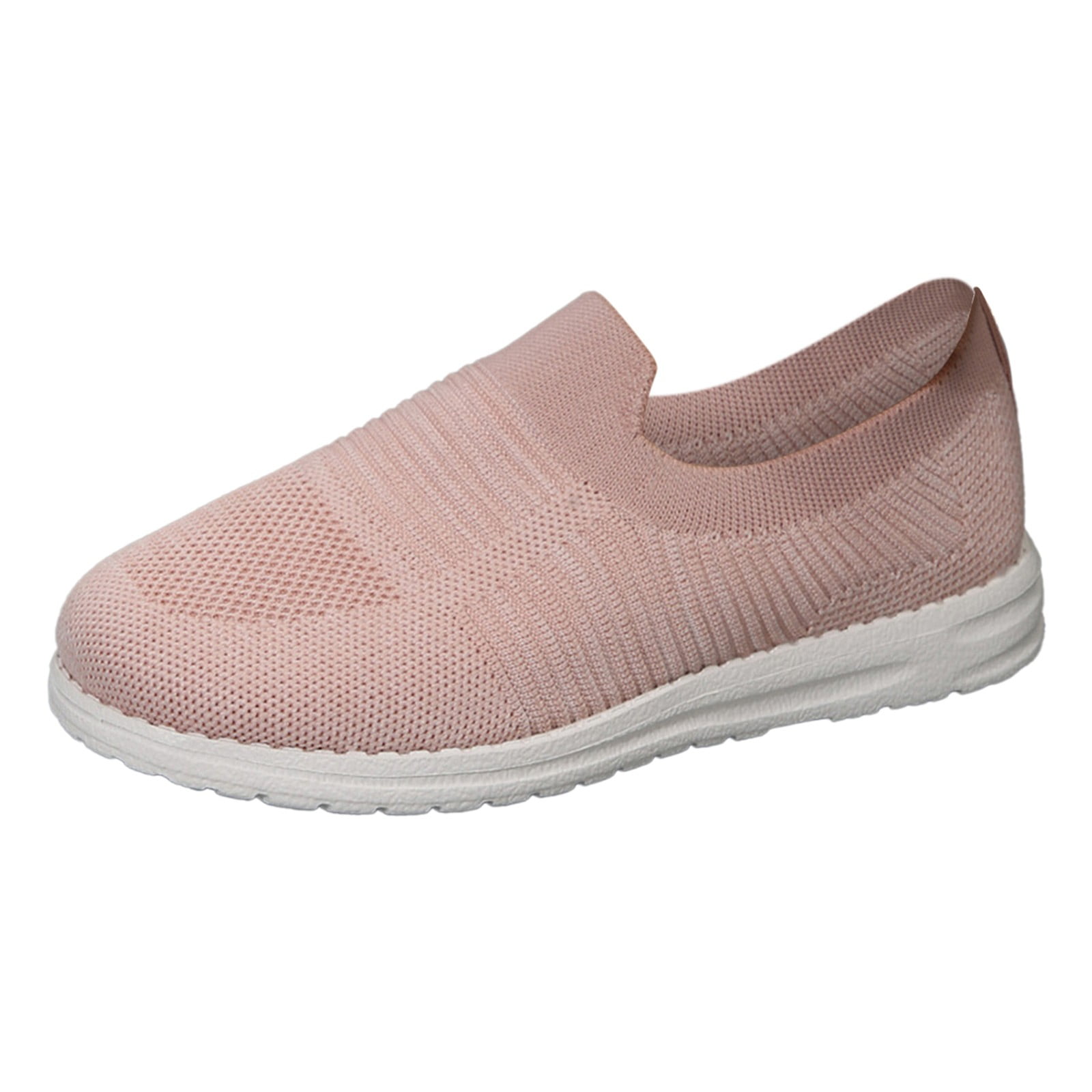 Lovskoo 2024 Women's Slip On Lightweight Mesh Walking Shoes Fashion Outdoor  Casual Sport Shoes Runing Breathable Sneakers Pink 