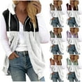 thumbnail image 1 of Lovskoo 2024 Womens Fuzzy Fleece Vest Cozy Sleeveless Winter Warm Vests with Pocket Zip Up Hooded Waistcoat Outerwear Purple, 1 of 6