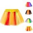 thumbnail image 1 of Lovskoo 2024 Womens Pleated Tulle Petticoat Tutu Puffy Skirt Gauze Short Skirt Adult Teen‘S 1950S Vintage Dance Skirts Green, 1 of 4