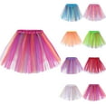 thumbnail image 1 of Lovskoo 2024 Womens Pleated Tulle Petticoat Tutu Puffy Skirt Gauze Short Skirt Adult Teen‘S 1950S Vintage Dance Skirts Purple, 1 of 4