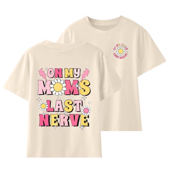 Zwiiyzr 3-14Y Toddler Baby Boys Girl Summer Shirt Comfortable Solid Color Print Round Neck Short Sleeve Cotton T-Shirt Top Beige