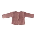 thumbnail image 1 of Zwiiyzr 6M-2T Infant and Toddler Unisex Cropped Cardigan Sweaters Long Sleeve Solid Color Button Front Sweater Hot Pink, 1 of 4