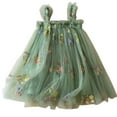 thumbnail image 1 of Zwiiyzr 6M-5T Toddler Summer Dress Baby Girl Strap Floral A Line Dress Sleeveless Beach Sundress for Toddler Girl Green, 1 of 4