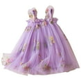 thumbnail image 1 of Zwiiyzr 6M-5T Toddler Summer Dress Baby Girl Strap Floral A Line Dress Sleeveless Beach Sundress for Toddler Girl Purple, 1 of 4