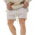 thumbnail image 1 of Lovskoo Athletic Shorts for Men Casual Solid Color Casual Drawstring Pockets Elastic Sports Shorts Gray, 1 of 6