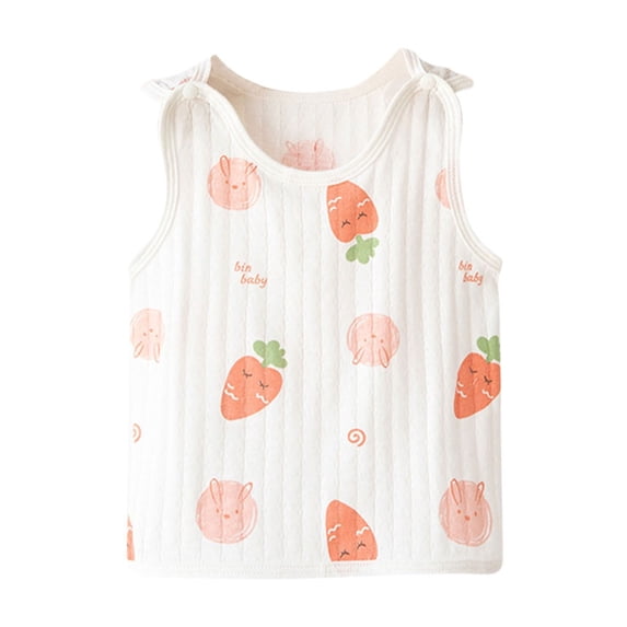 Zwiiyzr Baby Clothes Shirts for Newborn Infant Sleeveless Solid Graphic T-Shirt Round Neck Crop Top for Girls and Boy Tank Top Tee 0-12 Months Pink