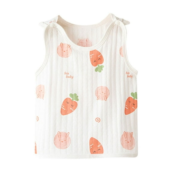 Zwiiyzr Baby Clothes Shirts for Newborn Infant Sleeveless Solid Graphic T-Shirt Round Neck Crop Top for Girls and Boy Tank Top Tee 0-12 Months Pink