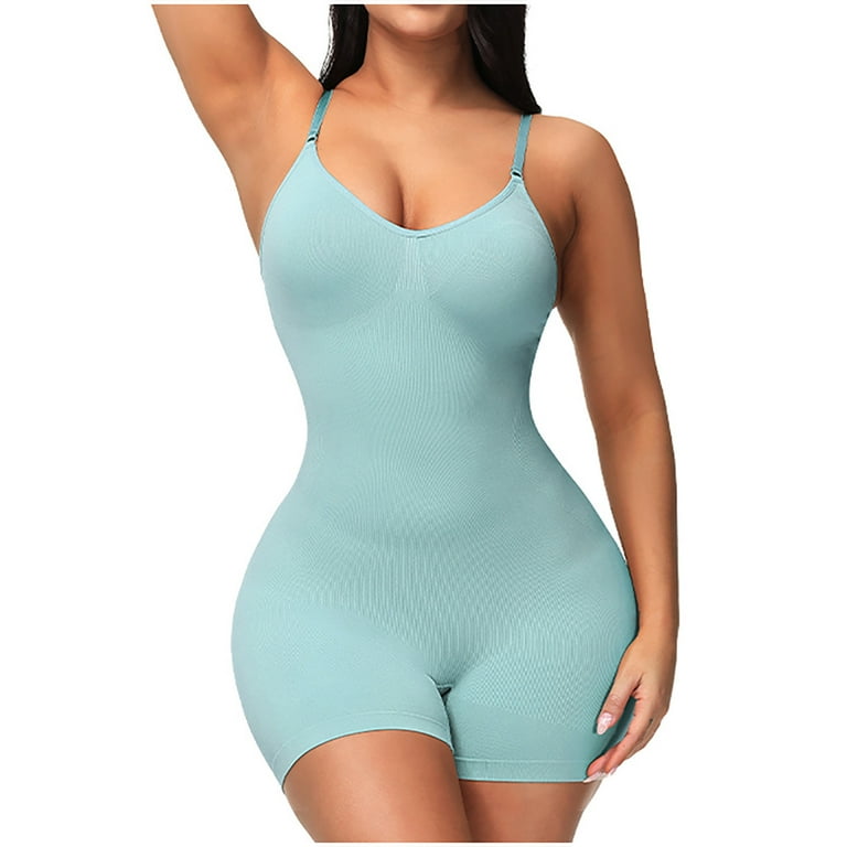 Lovskoo Bodysuit for Women Tummy Control Shapewear Butt Lifter Seamless  Sculpting Thong Body Shaper Tank Top Green 