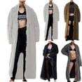 thumbnail image 1 of Lovskoo Cardigan Sweaters for Women Open Front Long Sleeve Tassels Loose Knitted Trendy Coat Oversized Winter Outerwear Tops Beige, 1 of 4