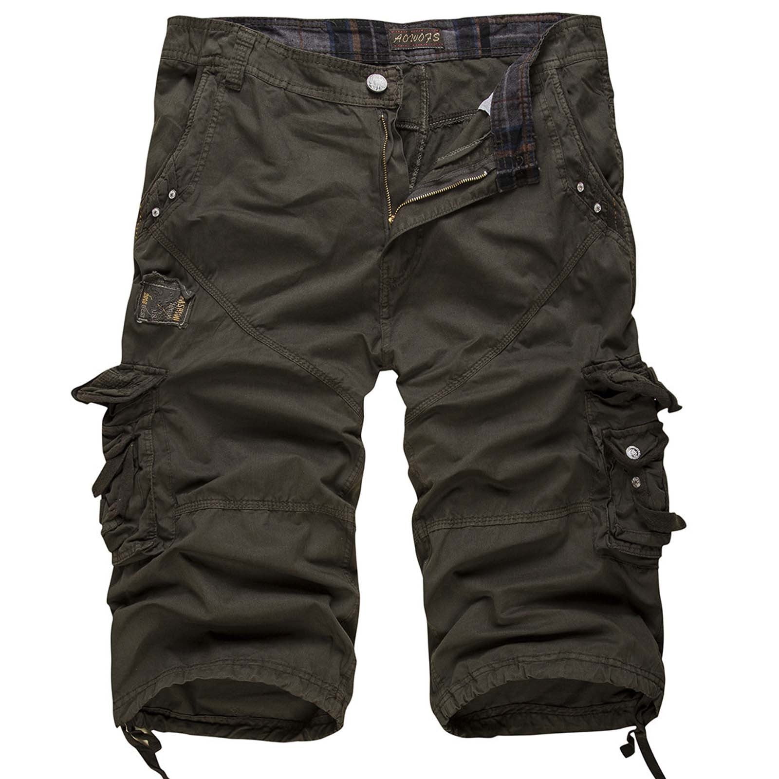 【SATIIIZ】Shiaro Cargo Bermuda Pants Coel Zip Cargo Bermuda Pants - satiiiz