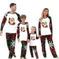 thumbnail image 1 of Zwiiyzr Christmas Pajamas for Family for Mom Matching Family Sets Christmas Casual Solid Color Long Sleeve Top With Bottom Outfits Home Wear Red-Mom, 1 of 5