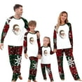 thumbnail image 1 of Zwiiyzr Christmas Pajamas for Family for Dad Matching Family Sets Christmas Casual Long Sleeve Top With Bottom Outfits Home Wear Red-Dad, 1 of 5