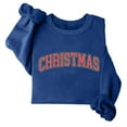 thumbnail image 1 of Lovskoo Christmas Vibes Sweatshirt Women Merry Christmas Shirt Xmas Long Sleeve Shirt Winter Holiday Sweatshirts Blue, 1 of 5