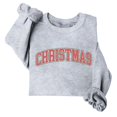 thumbnail image 1 of Lovskoo Christmas Vibes Sweatshirt Women Merry Christmas Shirt Xmas Long Sleeve Shirt Winter Holiday Sweatshirts Gray, 1 of 5