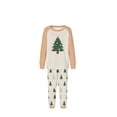 thumbnail image 1 of Zwiiyzr Family Christmas Pajamas Matching Sets for Kids Boys Girls Christmas Fashion Cute Lattice Print Long Sleeved Jumpsuit Family Parent-Child Wear Kid Beige-Kids, 1 of 5