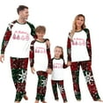 thumbnail image 1 of Zwiiyzr Family Christmas Pajamas Matching Sets for Kids Boys Girls Christmas Lattice Print Long Sleeved Jumpsuit Family Parent-Child Wear Kid Red-Kids, 1 of 5