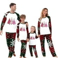 thumbnail image 1 of Zwiiyzr Family Christmas Pajamas Matching Sets for Kids Boys Girls Christmas Lattice Print Long Sleeved Jumpsuit Family Parent-Child Wear Kid Red-Kids, 1 of 5