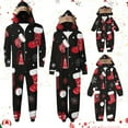 thumbnail image 1 of Zwiiyzr Family Christmas Pajamas Matching Sets for Mom Parent Outfit Christmas Set Printed Home Clothes Sleepwear Long Sleeved Jumpsuit Set Mom Style 2025 Red, 1 of 7