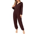 thumbnail image 1 of Zwiiyzr Family Christmas Pajamas Matching Sets for Mom Parent Child Outfit Christmas Set Printed Home Clothes Sleepwear Long Sleeved Jumpsuit Set Mom Style Brown-Mom, 1 of 6