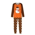 thumbnail image 1 of Zwiiyzr Family Christmas Pajamas Matching Sets for Mom Woman Christmas Trendy Printed Long Sleeve Jumpsuit Family Parent-Child Wear Mom Orange-Mom, 1 of 5