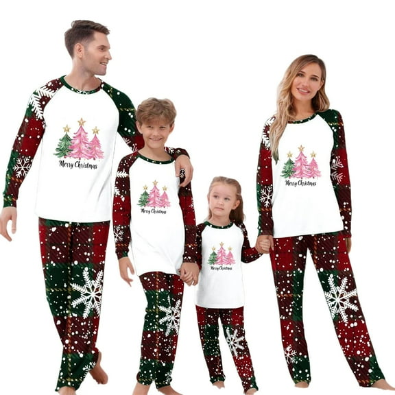 Zwiiyzr Family Christmas Pajamas Matching Sets Onesie Printed Long Sleeve Hooded Pajamas Jumpsuit Parent-Child Warm Set Wear Kids Yellow