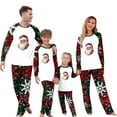 thumbnail image 1 of Zwiiyzr Family Christmas Pajamas Matching Sets for Baby Parent Child Christmas Set Printed Home Clothes Pajamas Long Sleeved Jumpsuit Baby Red-Baby, 1 of 5