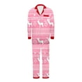 thumbnail image 1 of Zwiiyzr Family Christmas Pajamas Matching Sets for Dad Men Christmas Fashion Lattice Print Long Sleeved Jumpsuit Family Parent-Child Wear Pink-Dad, 1 of 6