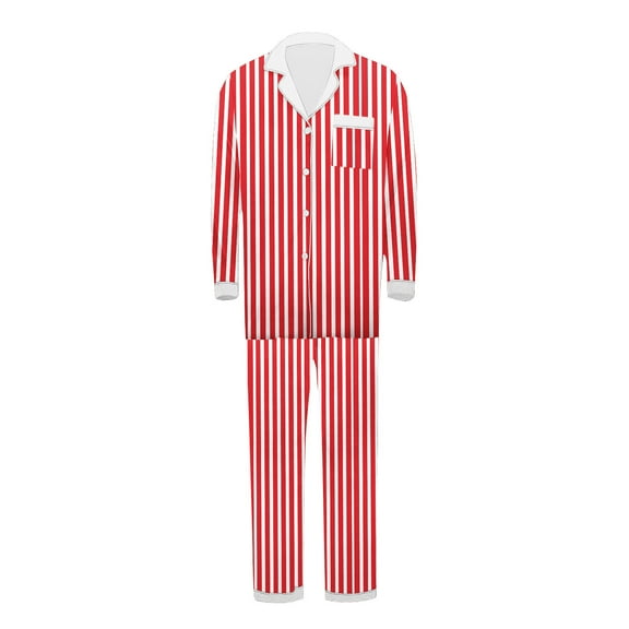 Zwiiyzr Family Christmas Pajamas Matching Sets for Dad Parent Child Outfit Christmas Set Printed Home Clothes Sleepwear Set Father Style Red-Dad