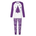 thumbnail image 1 of Zwiiyzr Family Christmas Pajamas Matching Sets for Dad Parent-Child Warm Christmas Set Printed Home Wear Hoodid Pajamas Dads Jumpsuit Purple-Dad, 1 of 7