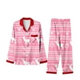 thumbnail image 1 of Zwiiyzr Family Christmas Pajamas Matching Sets for Mom Parent Child Outfit Christmas Set Printed Home Clothes Sleepwear Set Mom Style Pink-Mom, 1 of 5