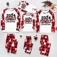 thumbnail image 1 of Rohuuque Family Christmas Pjs Matching Sets Holiday Jammies Matching Family Sets Christmas Casual Printed Top With Bottom Outfits Home Wear 2025 Red, 1 of 7