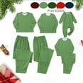 thumbnail image 1 of Zwiiyzr Family Matching Sets Christmas Jammies Solid for Mom Parent Christmas Set Printed Home Wear Pajamas Two-Piece Set 2025 Red, 1 of 5