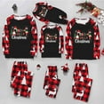 thumbnail image 1 of Zwiiyzr Family Matching Sets Christmas Jammies for Dad Christmas Men Plaid Printed Blouse Tops+Pants Family Matching Pajamas Set 2025 Black, 1 of 6