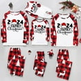 thumbnail image 1 of Zwiiyzr Family Matching Sets Christmas Jammies for Mom Christmas Women Mom Plaid Printed Blouse Tops+Pants Family Matching Pajamas Set 2025 Red, 1 of 7