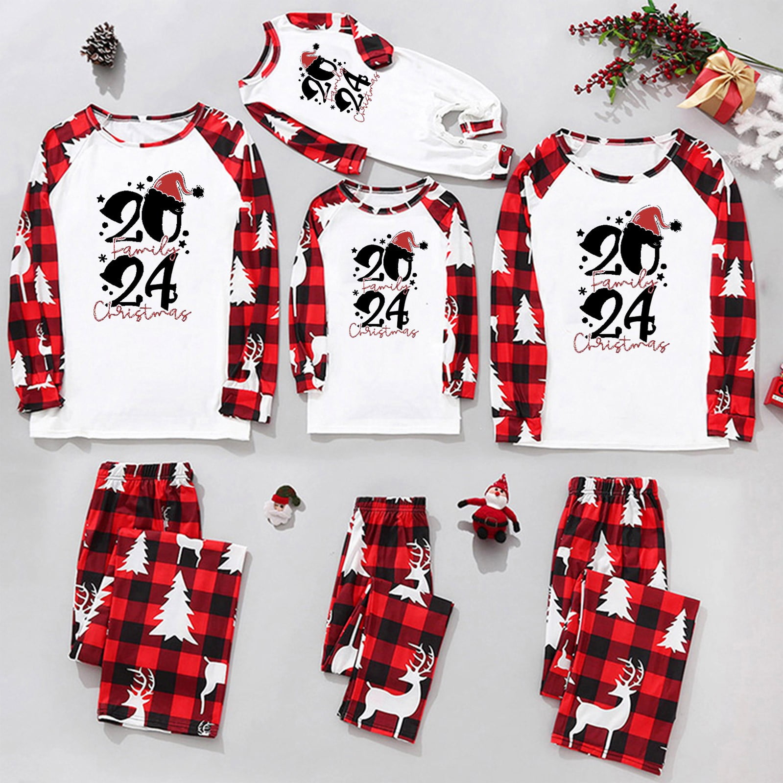 Lovskoo Family Matching Sets Christmas Jammies for Mom Christmas Women ...