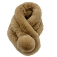 thumbnail image 1 of Lovskoo Faux Fur Scarf for Women Scarves for Spring Fall Winter Rectangle Furry Wrap Warm Soft Cozy Khaki, 1 of 3