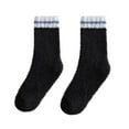 thumbnail image 1 of Lovskoo Fuzzy Socks for Women and Men Coral Fleece Fluffy Socks Solid Color Winter Cozy Socks for Couple Soft Slipper Socks Black, 1 of 3