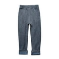 thumbnail image 1 of Zwiiyzr Girls Ankle Length Leggings Fall Winter Elastic Pants Fashion Solid Color Fleece Warm Casual Plush Leggings For 2-11 Years Old Gray, 1 of 6