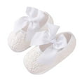 thumbnail image 1 of Zwiiyzr Girls Baby First Walking Shoes 0-15 Months Infant Dress Shoes Toddler Kids Non-Slip Toddler Soft Sole Princess Shoes White, 1 of 2