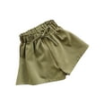 thumbnail image 1 of Zwiiyzr Girls Summer Wide Leg Loose Fit Ruffled Paperbag Shorts Hot Pants For 2-11 Years Brown, 1 of 9