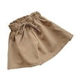 thumbnail image 1 of Zwiiyzr Girls Summer Wide Leg Loose Fit Ruffled Paperbag Shorts Hot Pants For 2-11 Years Khaki, 1 of 7