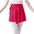 thumbnail image 1 of Lovskoo Girls Women Ballet Skirt Dance Wrap Skirt Chiffon Toddler Ballet Skirts Claret, 1 of 5