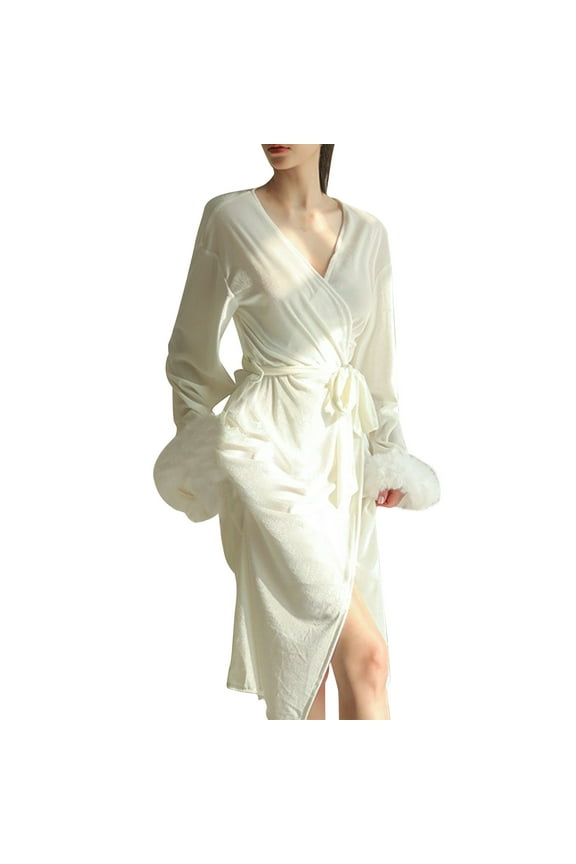 Gold Velvet Robes for Women Plus Size Dressy Winter Home Wear Thick Long Robe Bride Bridesmaid Wedding Party Robes Sleepwear White