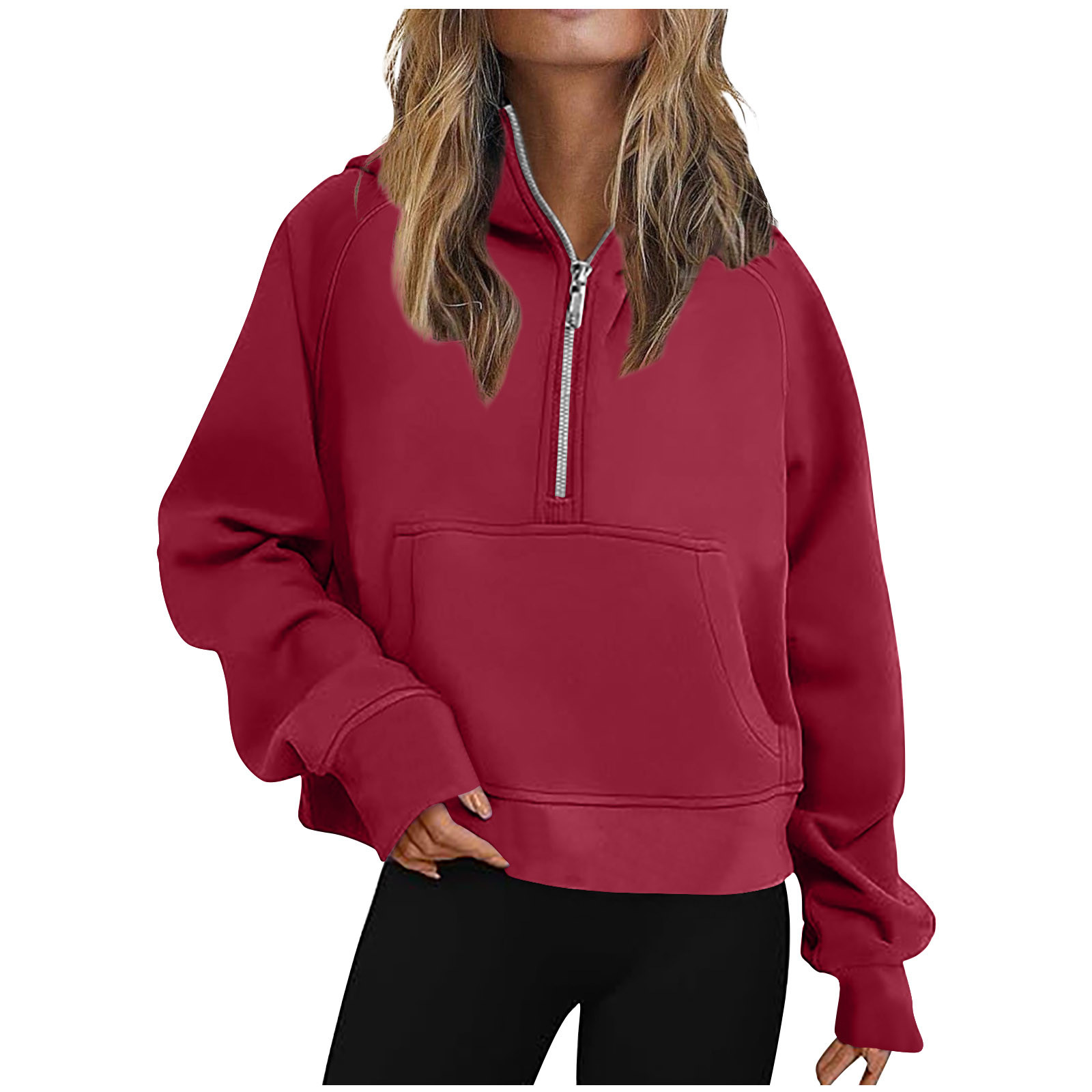 Half zip up pullover women's best sale