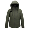 thumbnail image 1 of Lovskoo Heated Jacket for Women 4 Heating Zones Usb Intelligent Constant Temperature Heated Windproof Plus Size Coat 3 Temperature Control Winter Quilted Jacket Coat Olive Green, 1 of 5