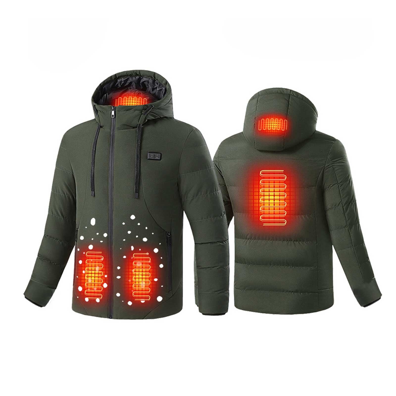 Lovskoo Heated Jacket for Women 4 Heating Zones Usb Intelligent