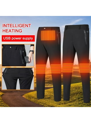  Focket Electric USB Heated Pants, Mens Heated Pants Keep Warm  Humanized Design Cotton Black 3 Temperature Control for Camping (XL) :  Clothing, Shoes & Jewelry