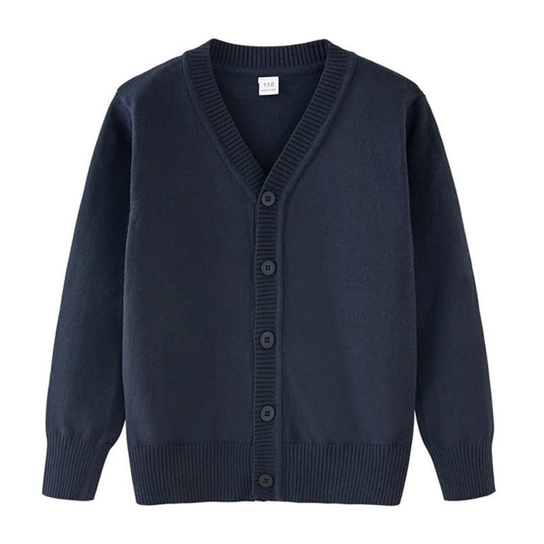 Navy kids cardigan discount