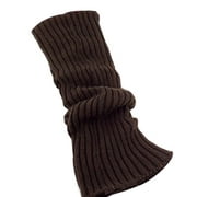 Lovskoo Leg Warmers Women Knee-High Winter Warmer Knit Leg Stocking Thick Boot Cuffs Socks Coffee